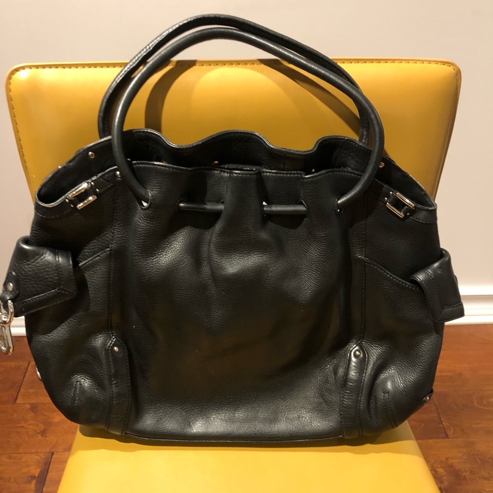 Cole Haan Pebbled Leather Hobo Tote Bag